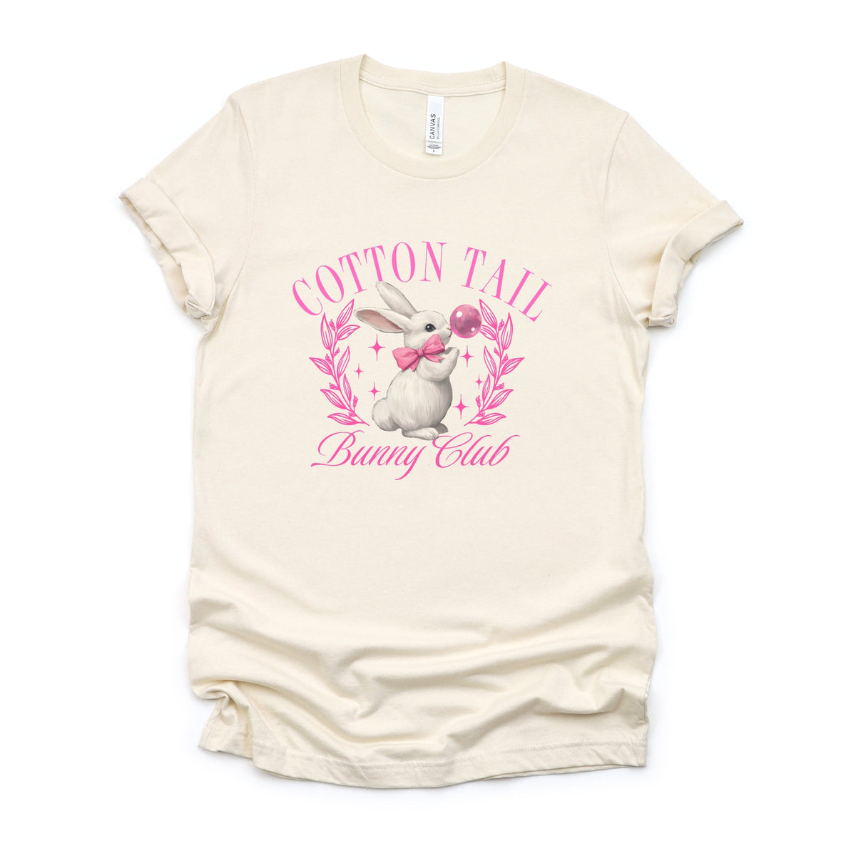 Cotton Tail Bunny Club Bubblegum - Women's Short Sleeve Graphic T-Shirt