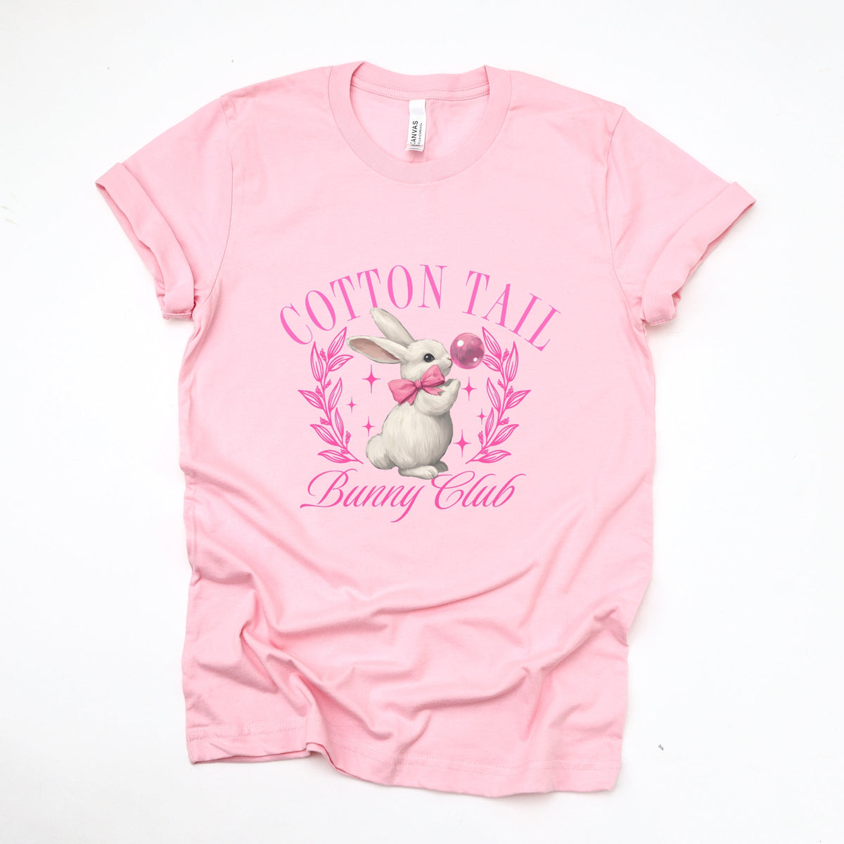 Cotton Tail Bunny Club Bubblegum - Women's Short Sleeve Graphic T-Shirt