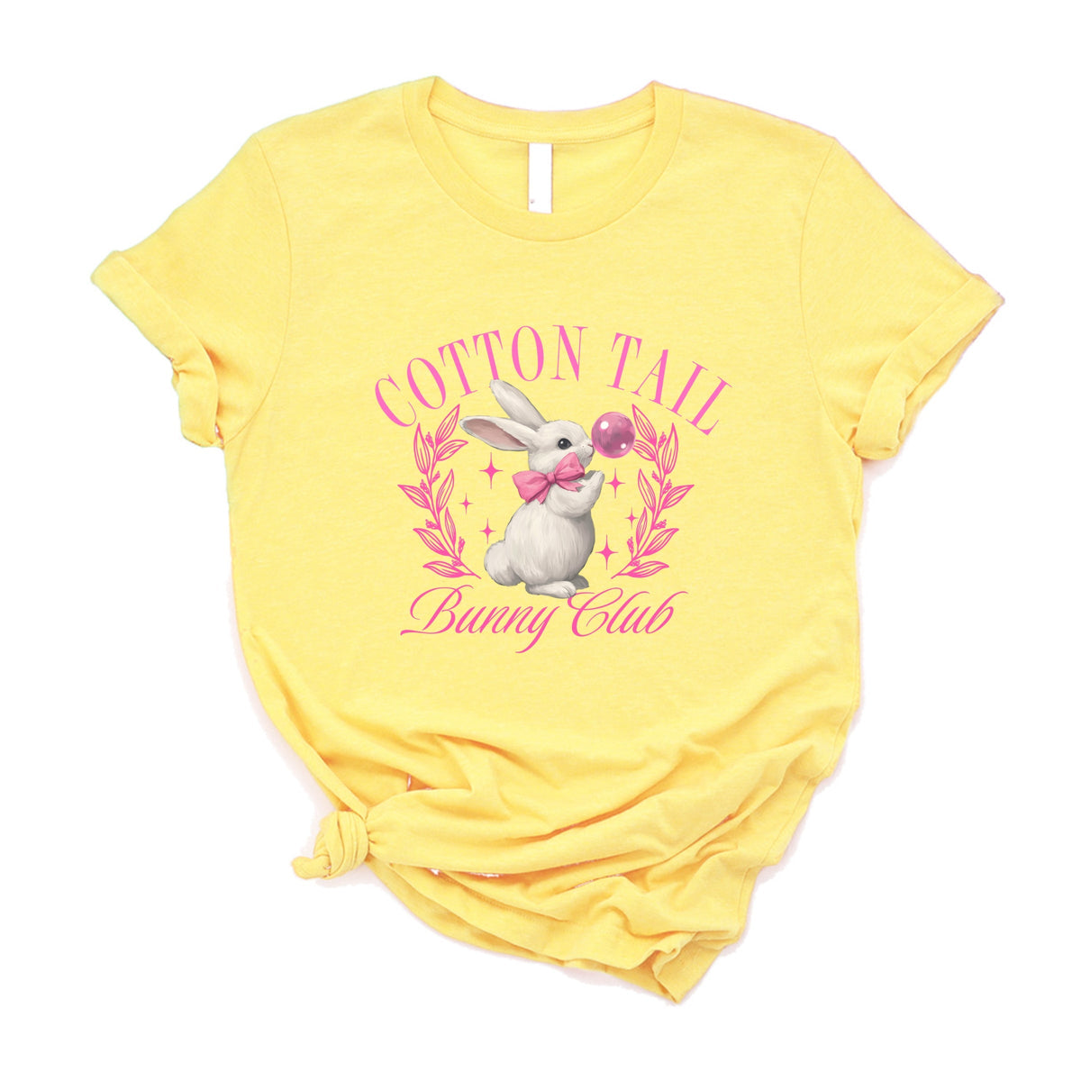 Cotton Tail Bunny Club Bubblegum - Women's Short Sleeve Graphic T-Shirt