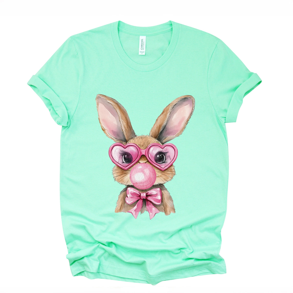 Bunny Sunglasses Bubblegum - Women's Short Sleeve Graphic T-Shirt