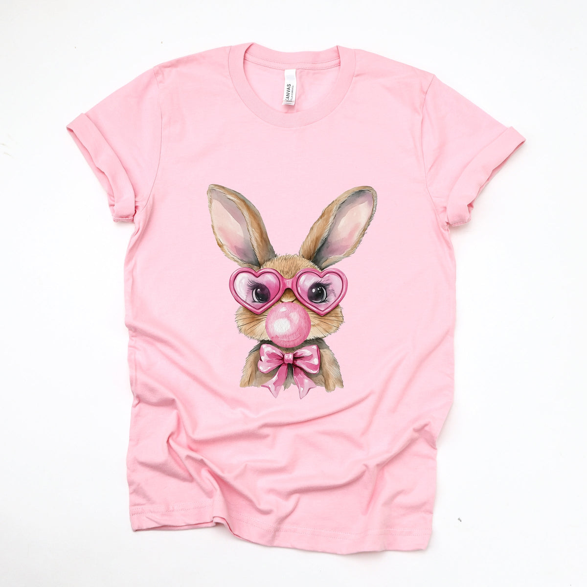 Bunny Sunglasses Bubblegum - Women's Short Sleeve Graphic T-Shirt