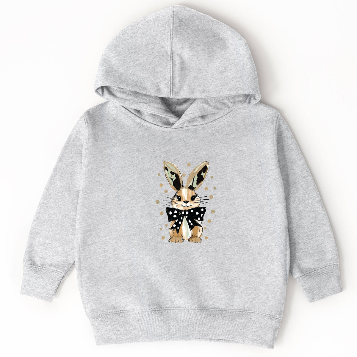 Bunny Polka Dot Coquette - Toddler Hoodie