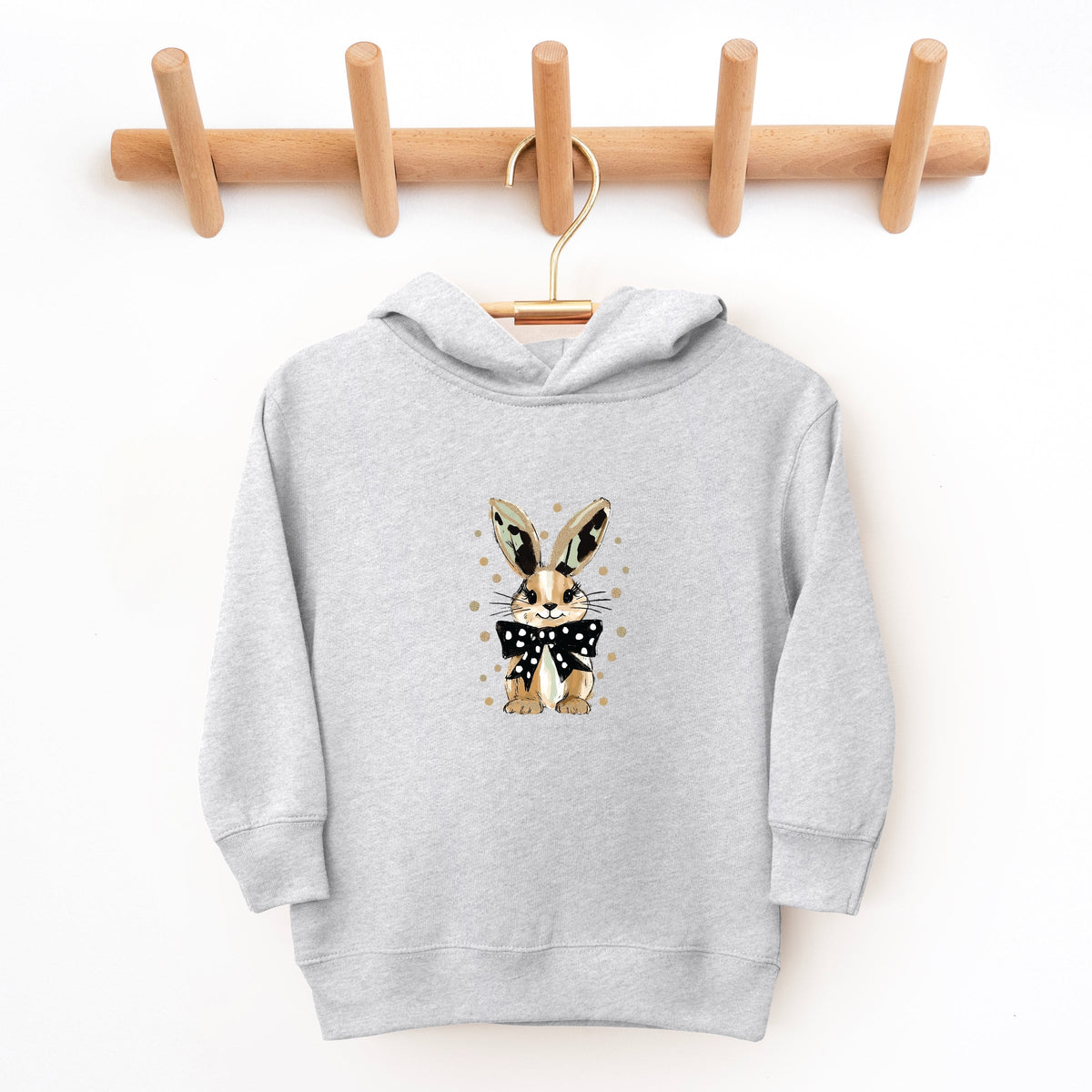 Bunny Polka Dot Coquette - Toddler Hoodie