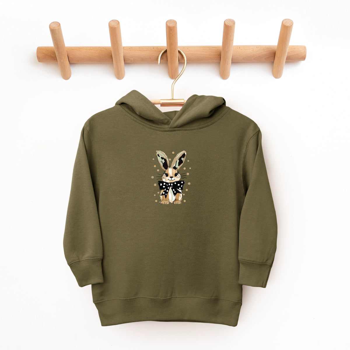 Bunny Polka Dot Coquette - Toddler Hoodie