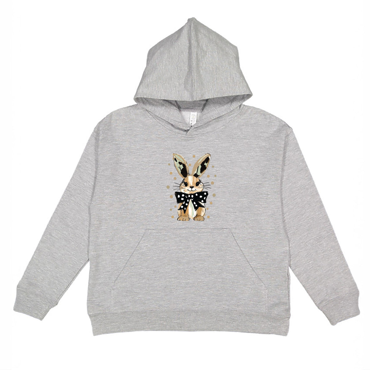 Bunny Polka Dot Coquette - Youth Graphic Hoodie
