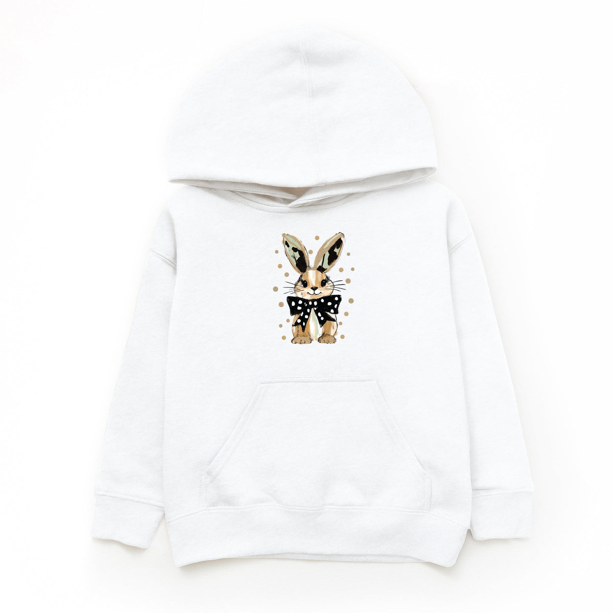 Bunny Polka Dot Coquette - Youth Graphic Hoodie