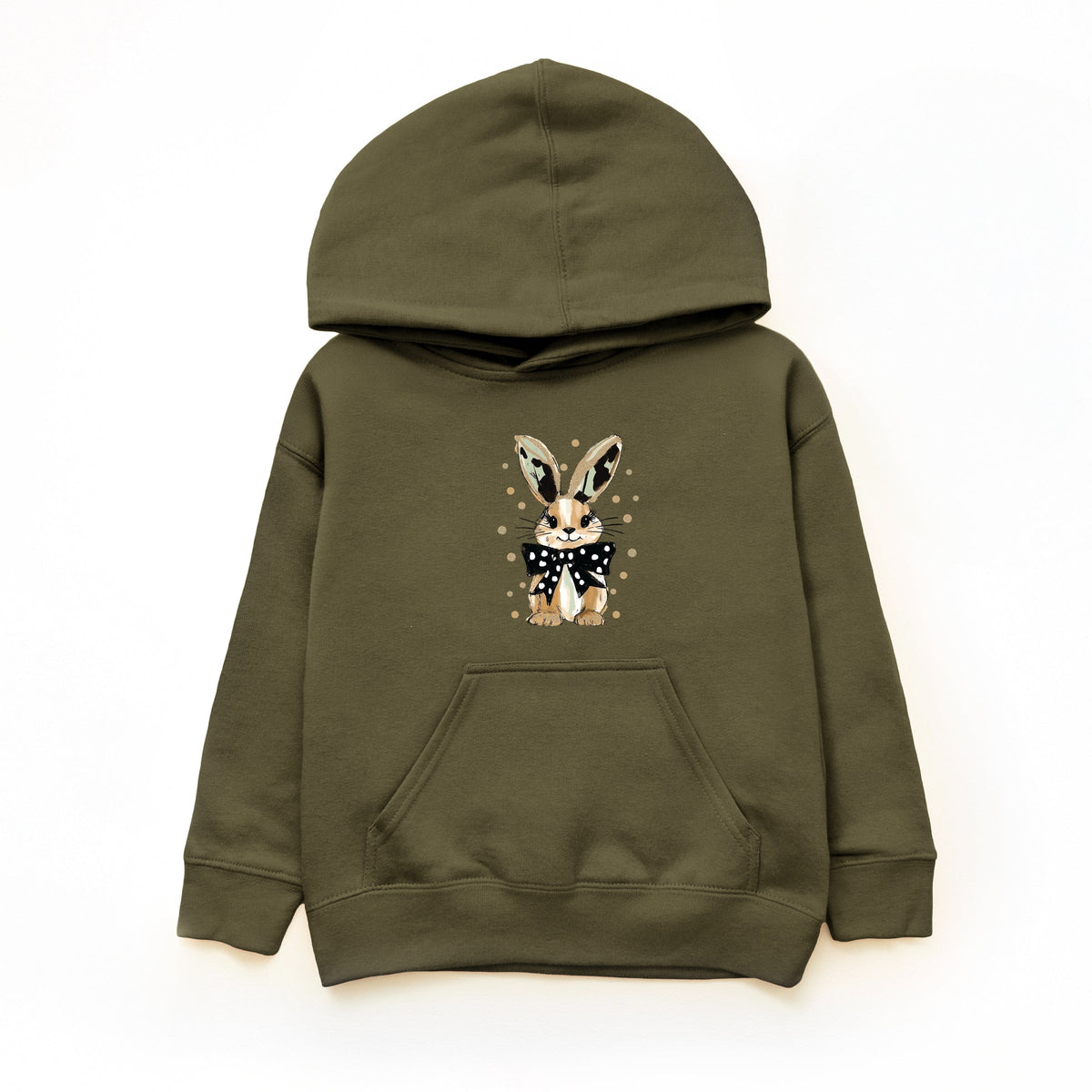 Bunny Polka Dot Coquette - Youth Graphic Hoodie