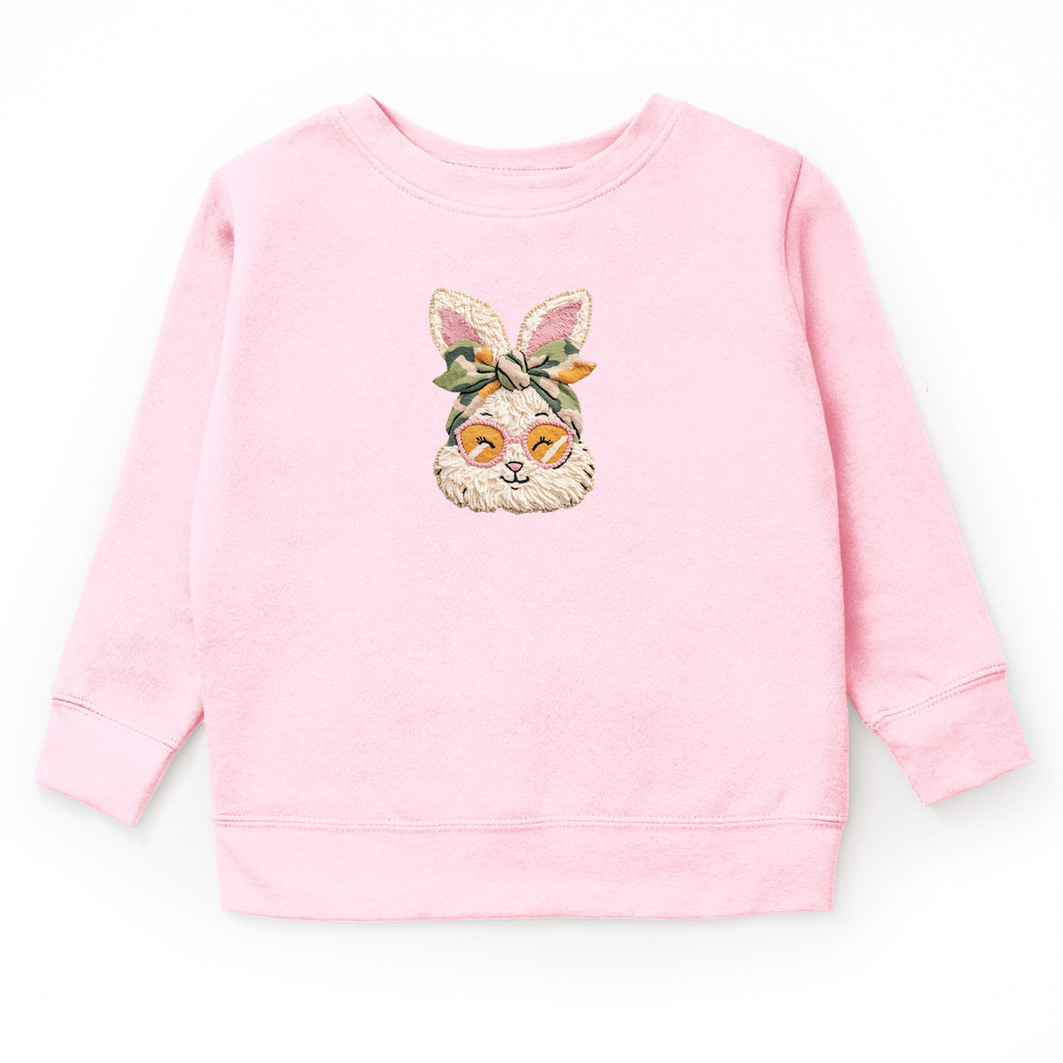 Bunny Face Yarn Print - Youth Graphic Sweatshirt