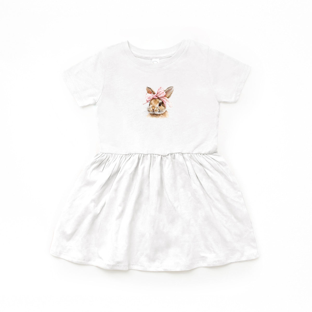Watercolor Coquette Bunny - Infant Dress