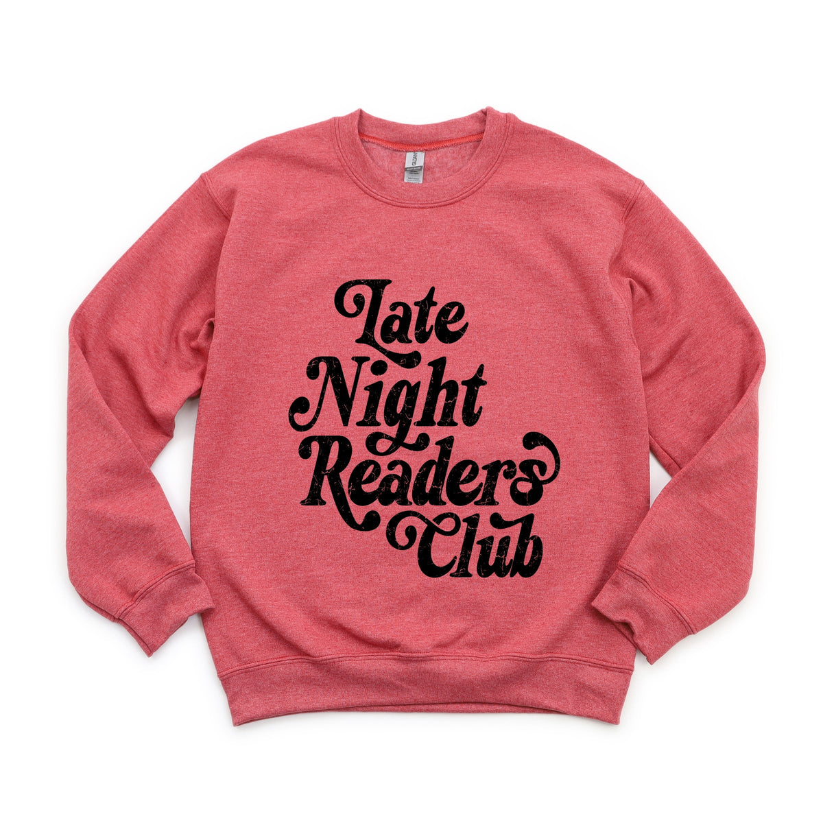 Late Night Readers Club Distressed - Women's Graphic Sweatshirt