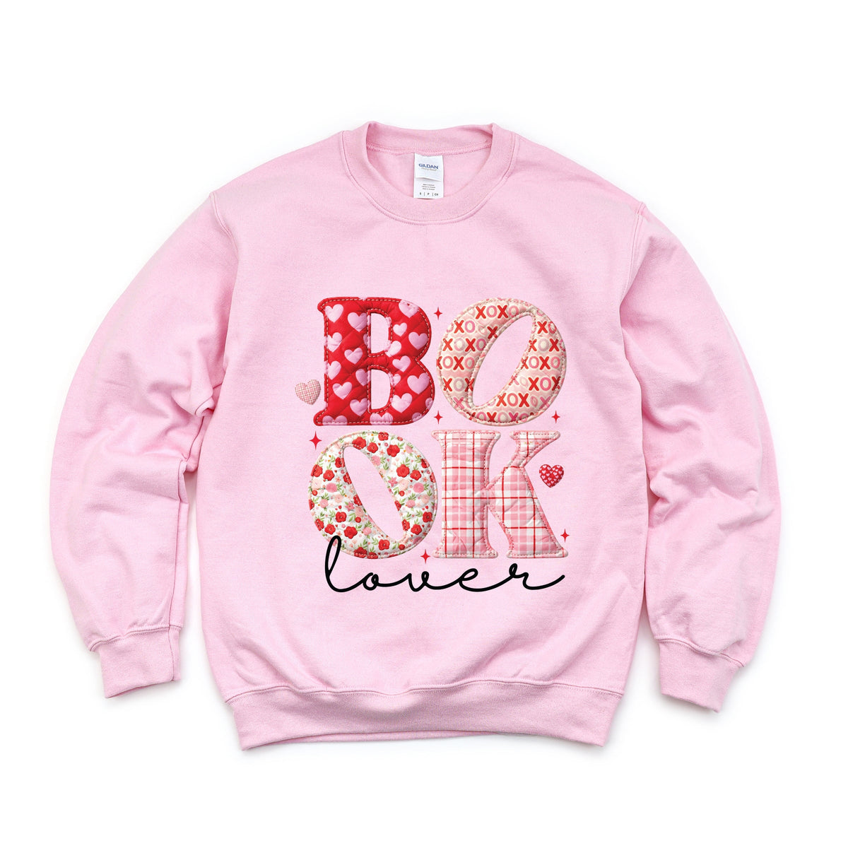 Book Lover Patchwork Print - Women's Graphic Sweatshirt