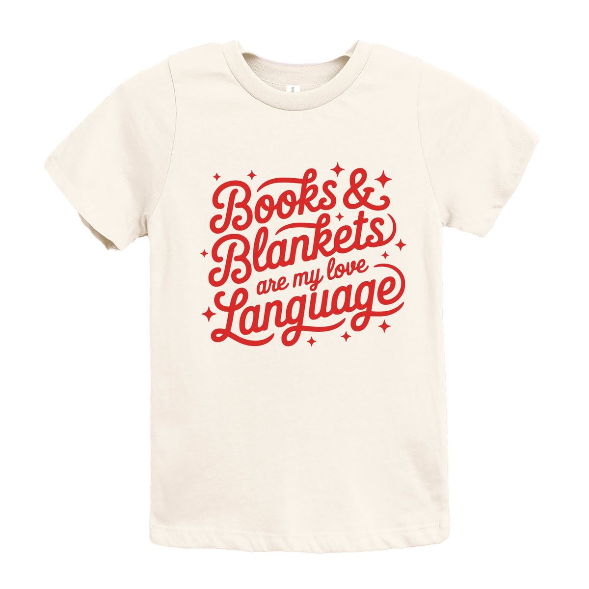 Books & Blankets Are My Love Language - Youth Short Sleeve Graphic T-Shirt