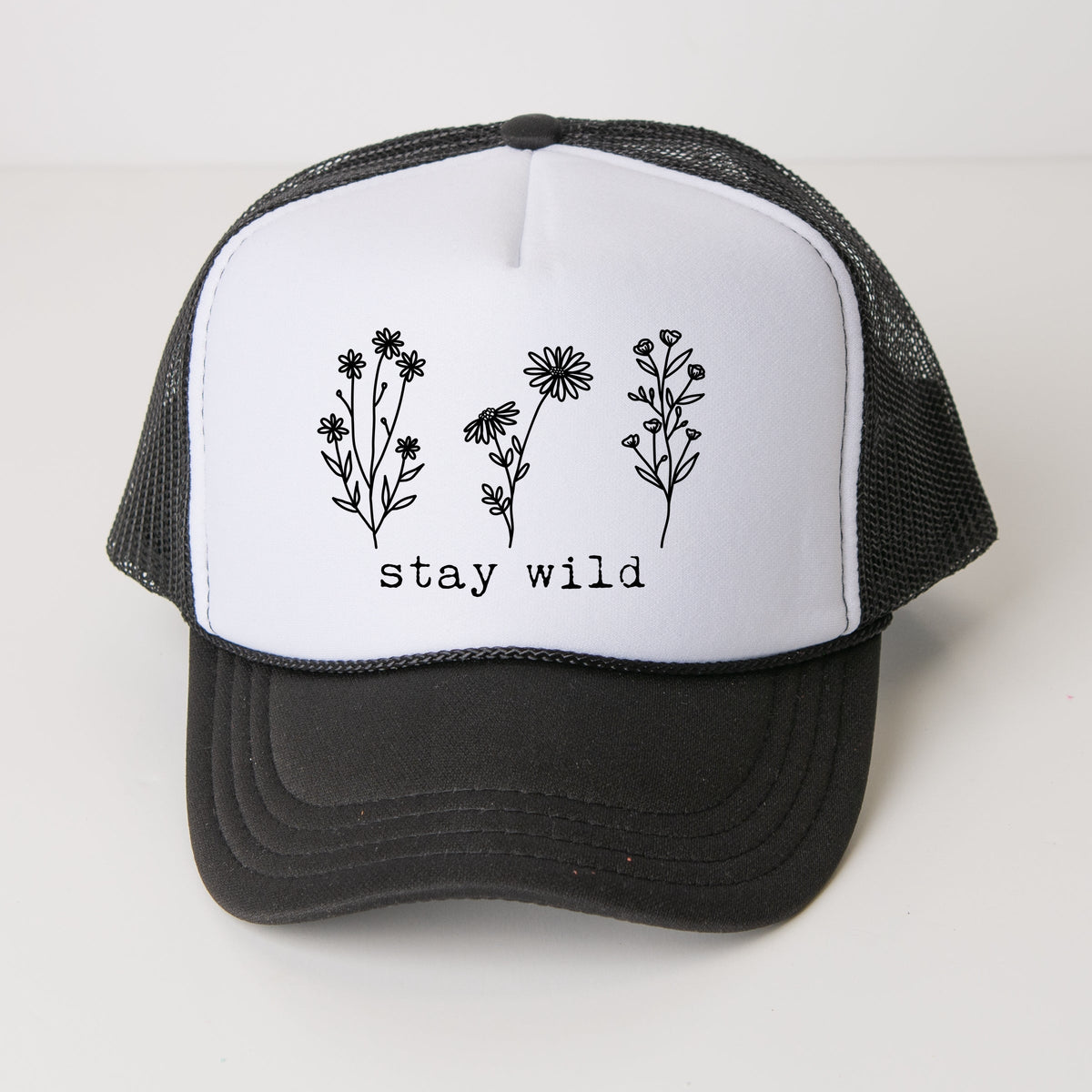 Stay Wild Flowers - Youth Graphic Foam Trucker Hat
