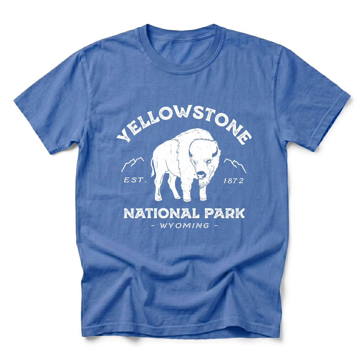Vintage Yellowstone National Park - Men's Garment Dyed Graphic T-Shirt