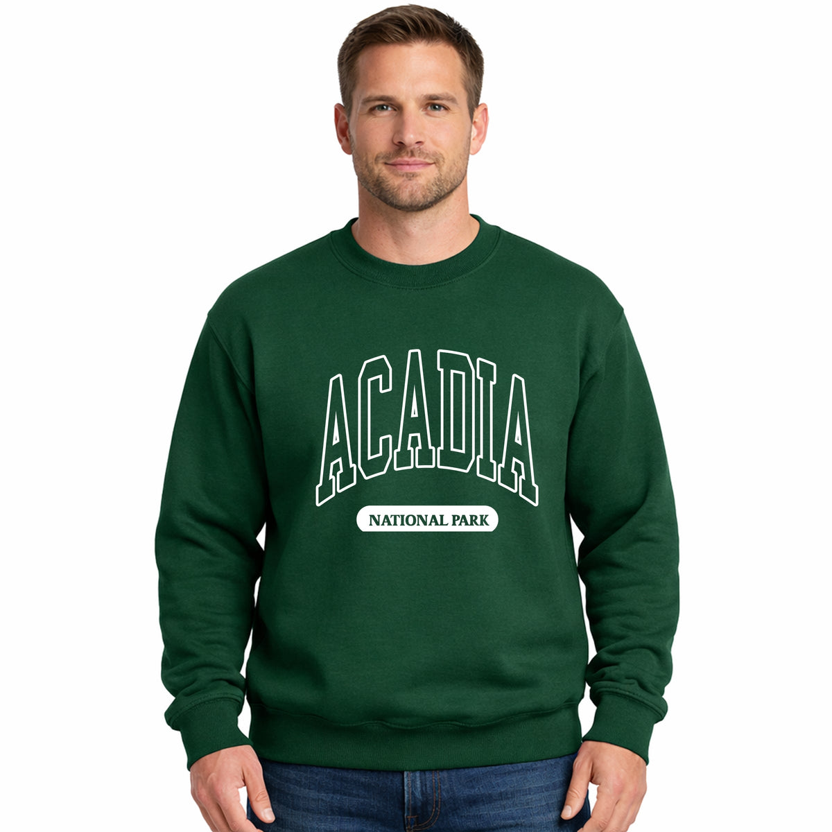 Acadia National Park Varsity - Men's Graphic Sweatshirt