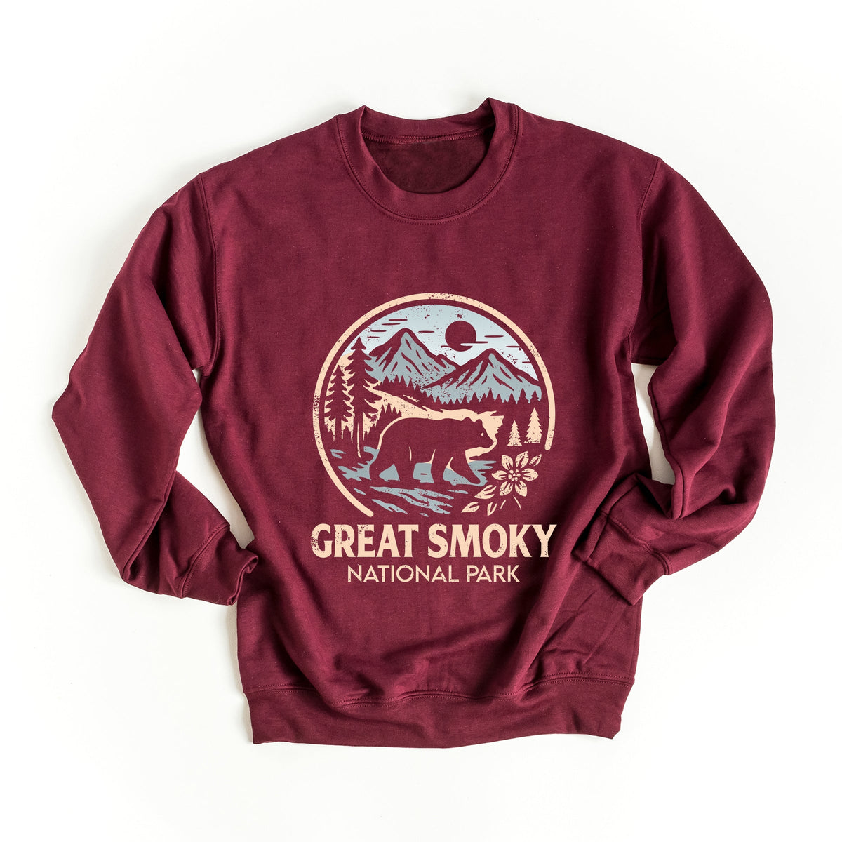 Great Smoky National Park Two-Toned Circle - Women's Graphic Sweatshirt