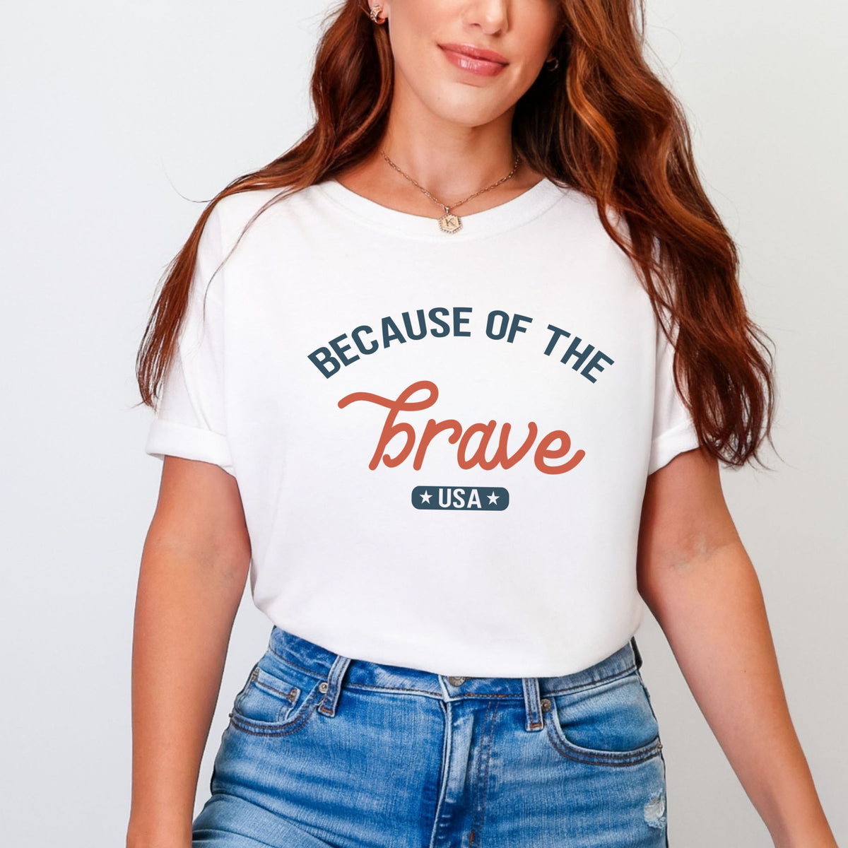 Brave USA - Women's Garment Dyed Graphic T-Shirt