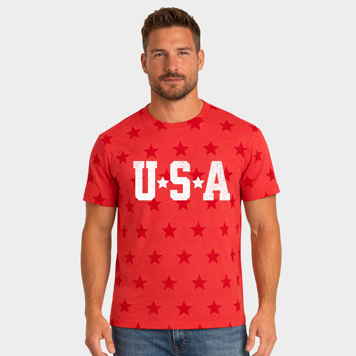 USA Stars - Men's Short Sleeve Star Tee