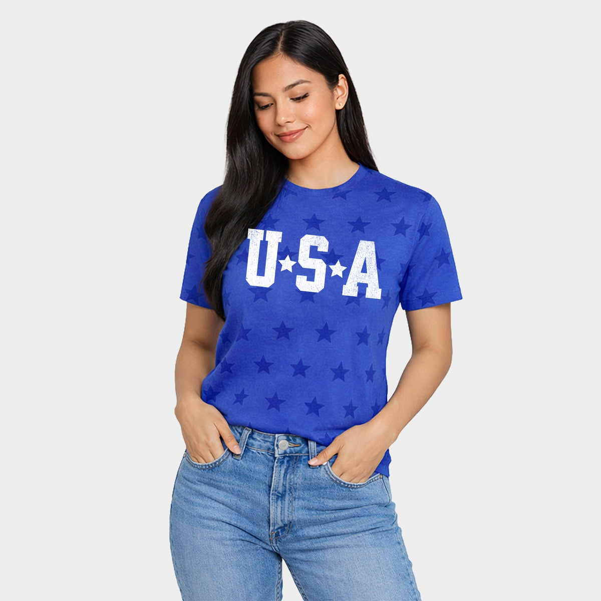 USA Stars - Women's Short Sleeve Star Tee