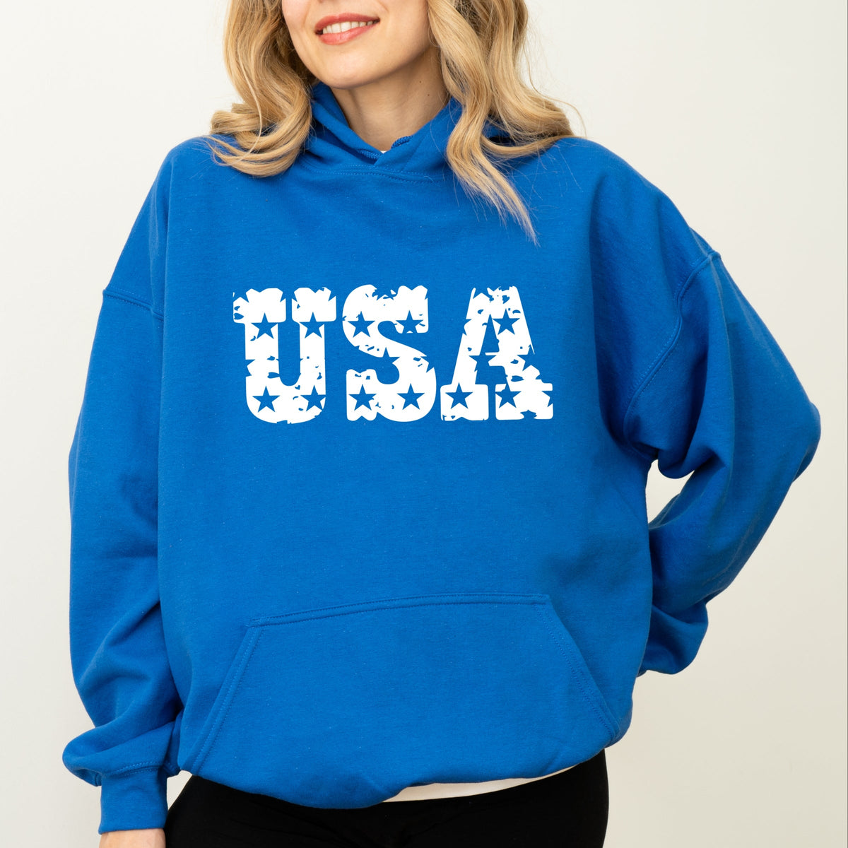 USA Distressed Stars - Women's Graphic Hoodie