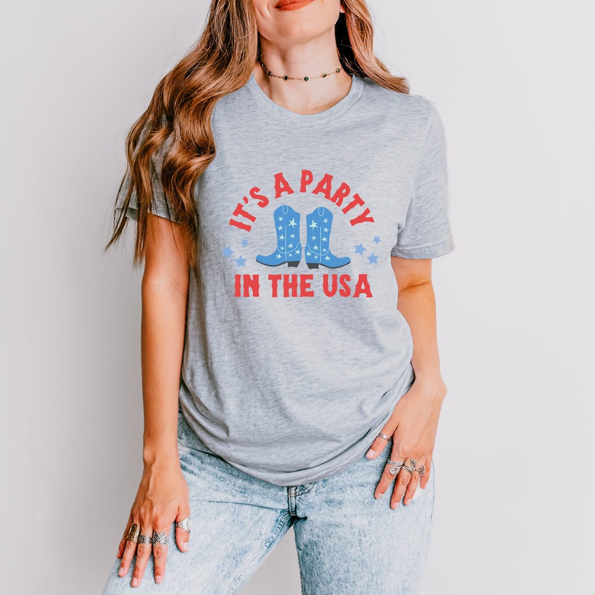 It's A Party Boots - Women's Short Sleeve Graphic T-Shirt