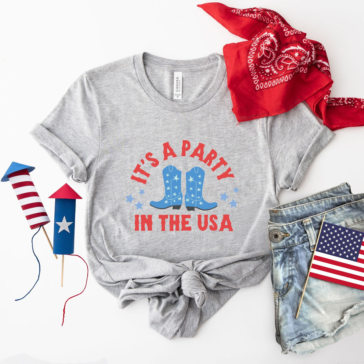 It's A Party Boots - Women's Short Sleeve Graphic T-Shirt