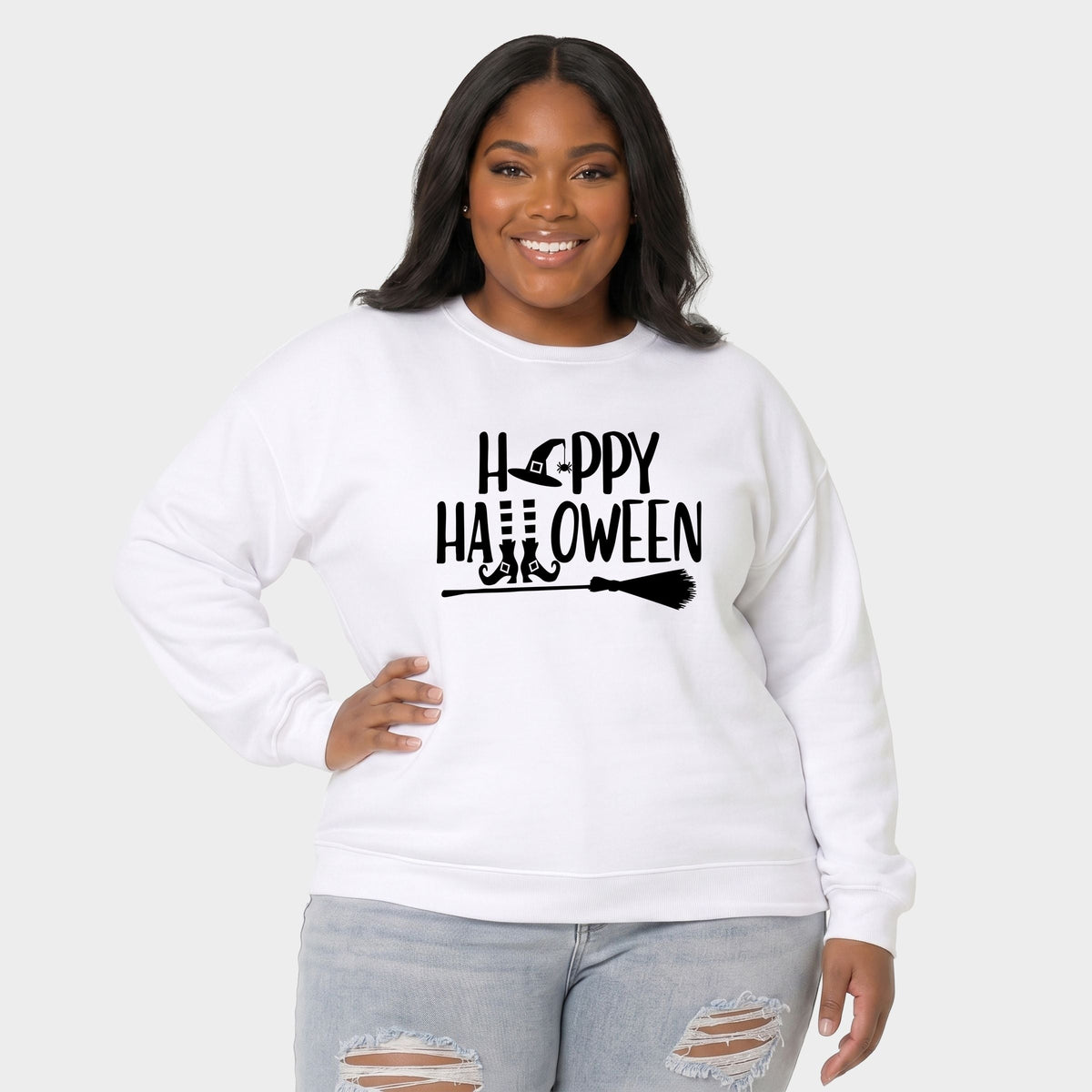Happy Halloween Witch - Women's Plus Sweatshirt