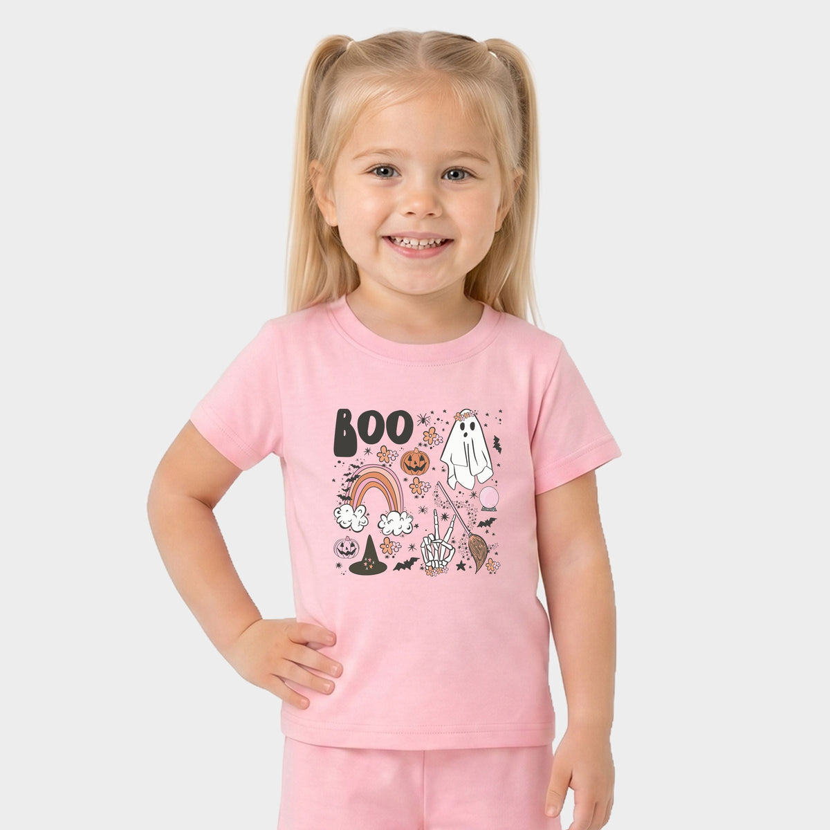 Halloween Cluster - Toddler Crew Shorts Set