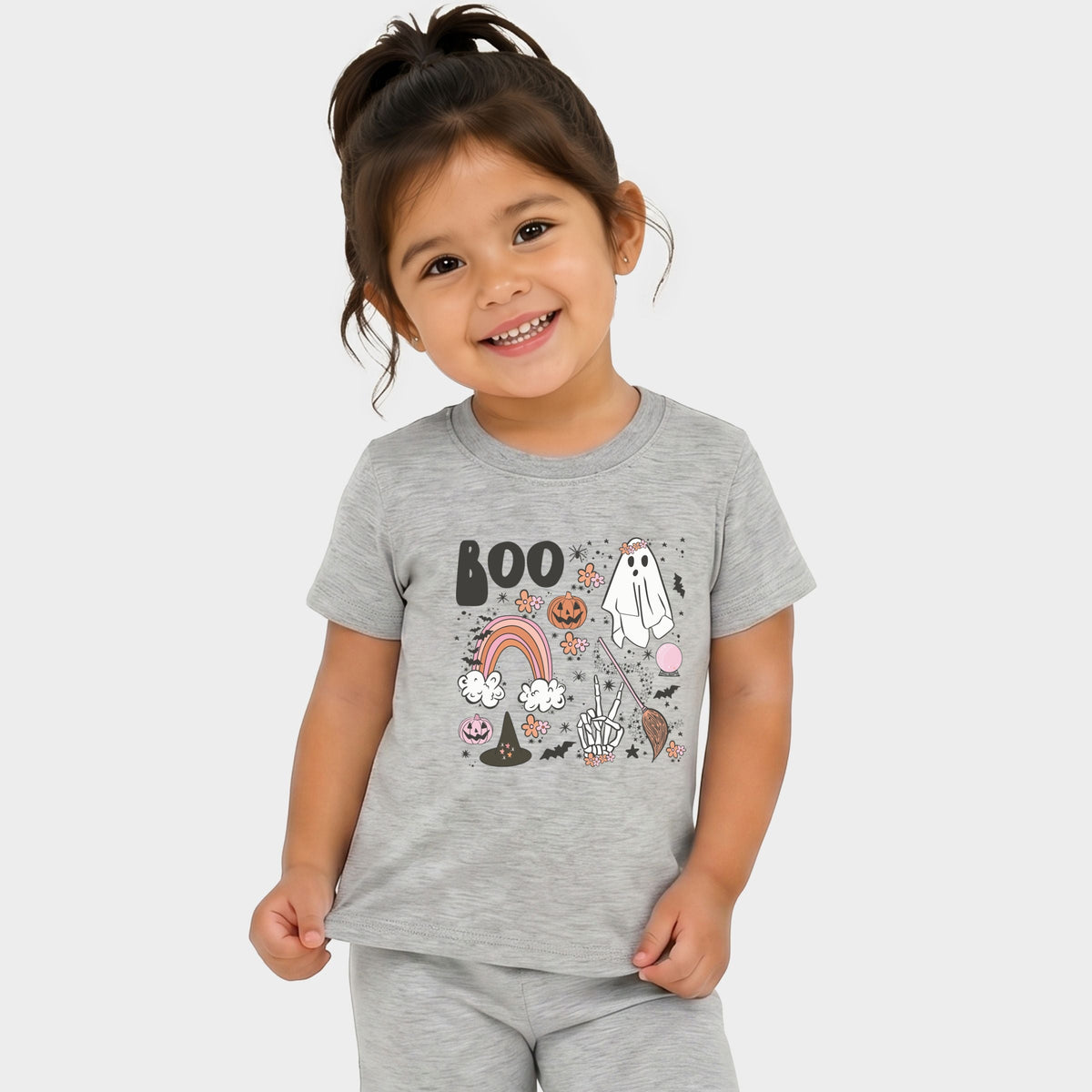 Halloween Cluster - Toddler Crew Shorts Set