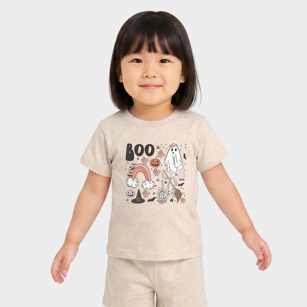 Halloween Cluster - Toddler Crew Shorts Set