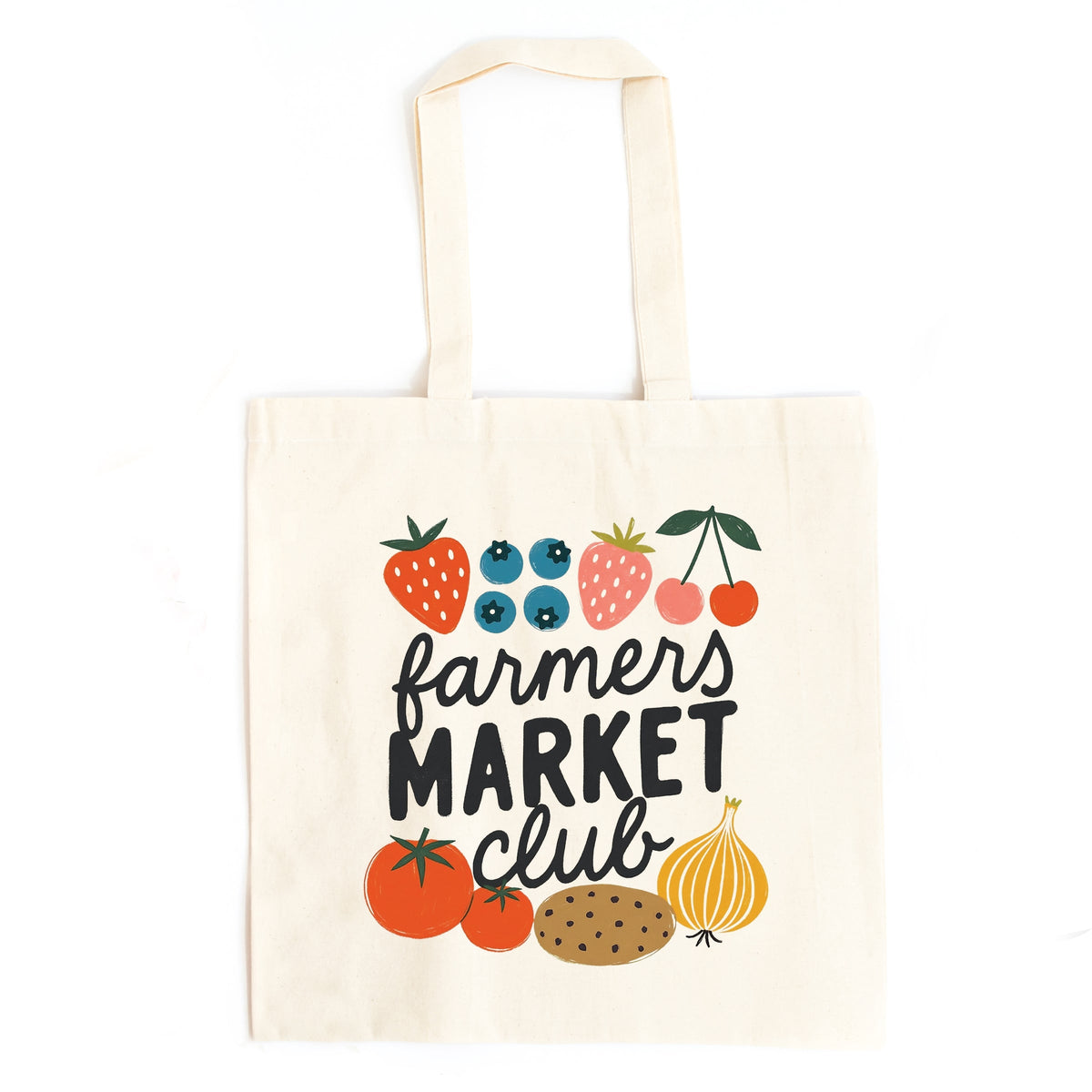 Farmers Market Club Fruit - Canvas Tote