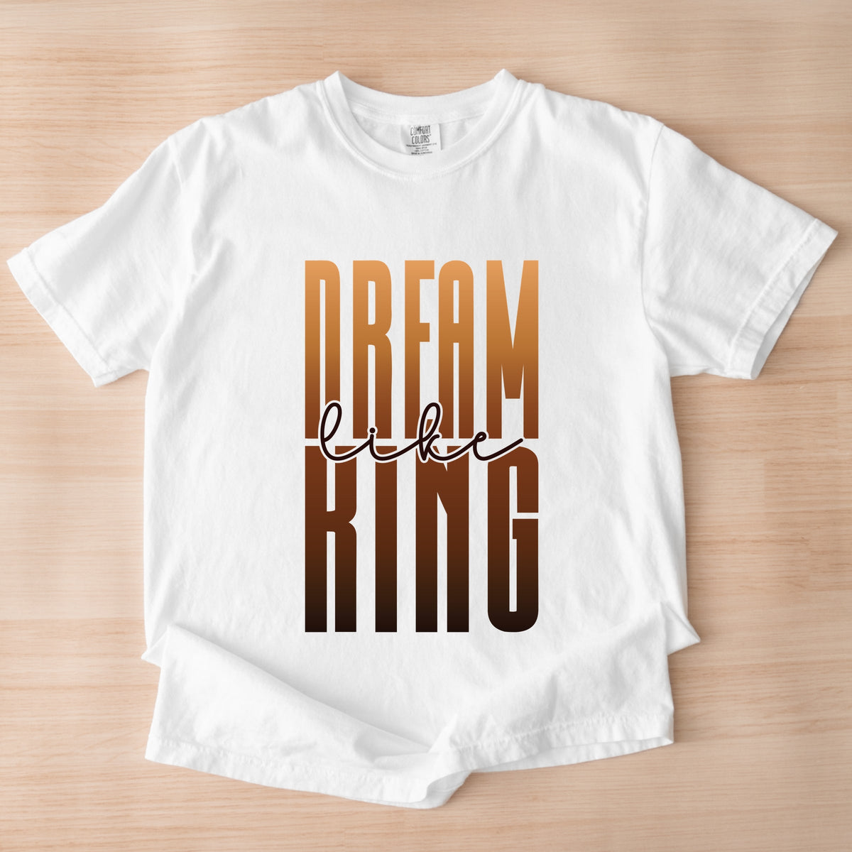Dream Like King - Women's Garment Dyed Graphic T-Shirt