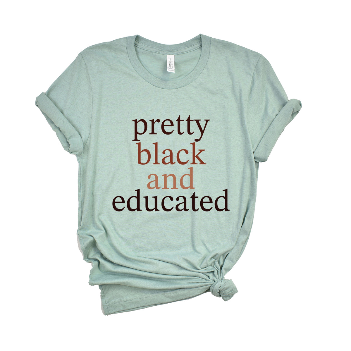 Pretty Black and Educated - Women's Short Sleeve Graphic T-Shirt