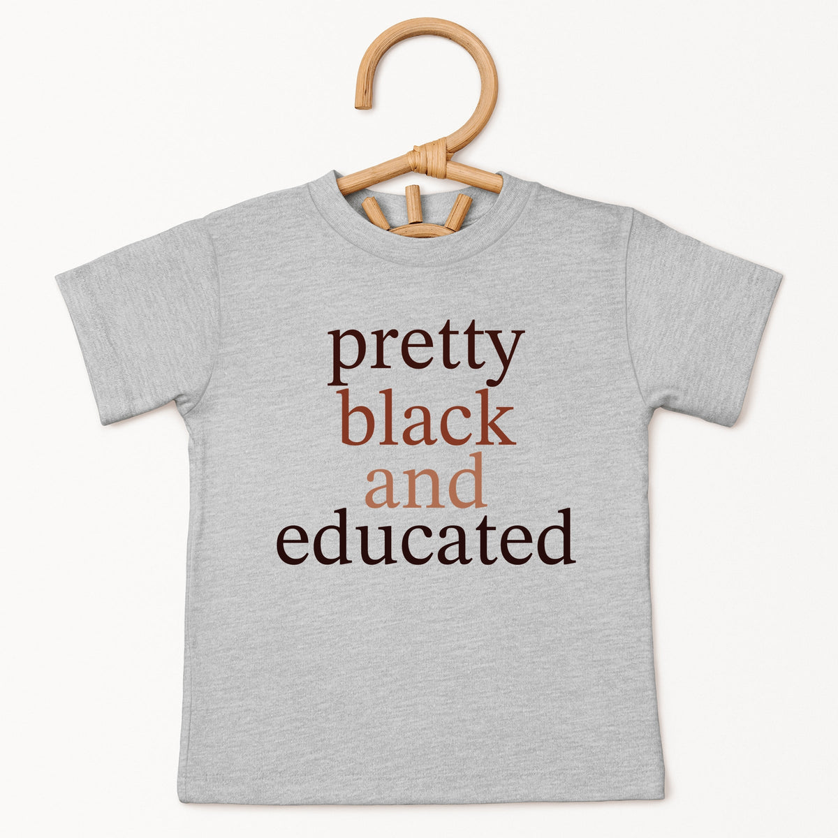 Pretty Black and Educated - Toddler Short Sleeve Graphic T-Shirt