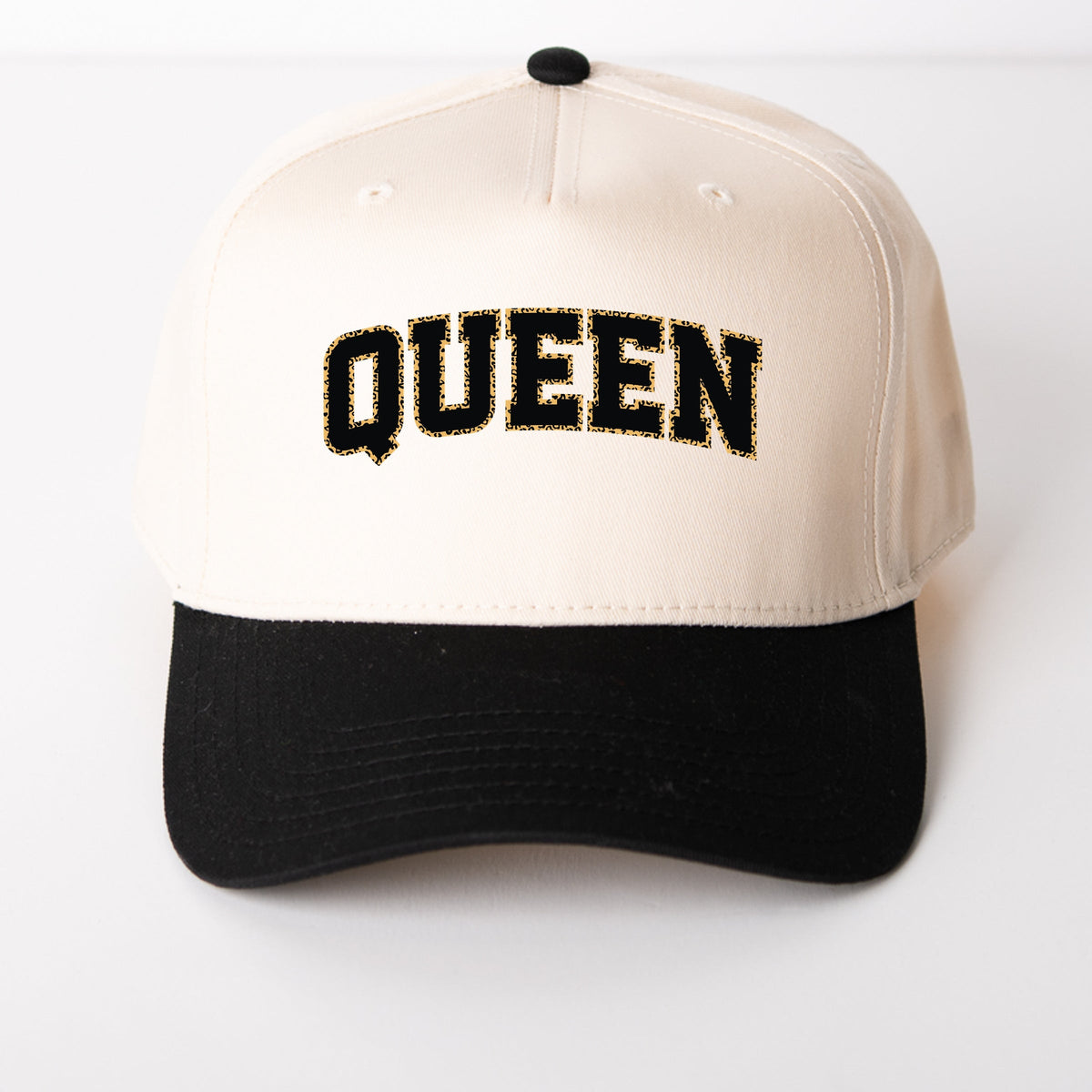 Queen Leopard Print - Women's Canvas Trucker Hat