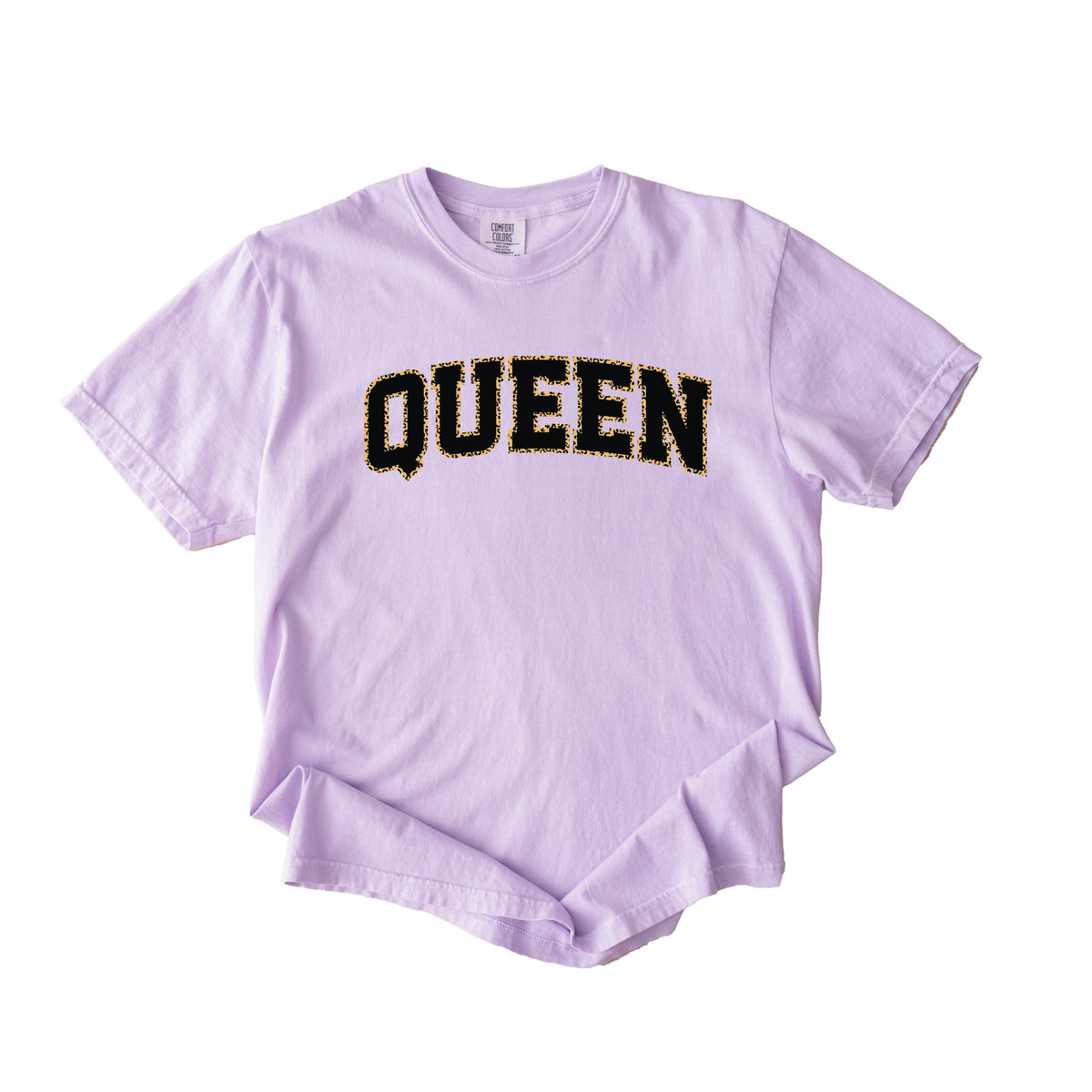Queen Leopard Print - Women's Garment Dyed Graphic T-Shirt