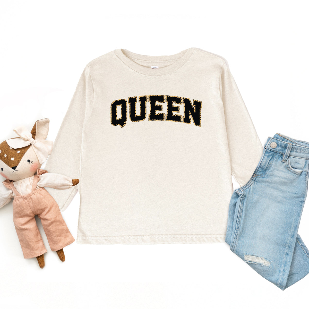 Queen Leopard Print - Toddler Long Sleeve Graphic Tee