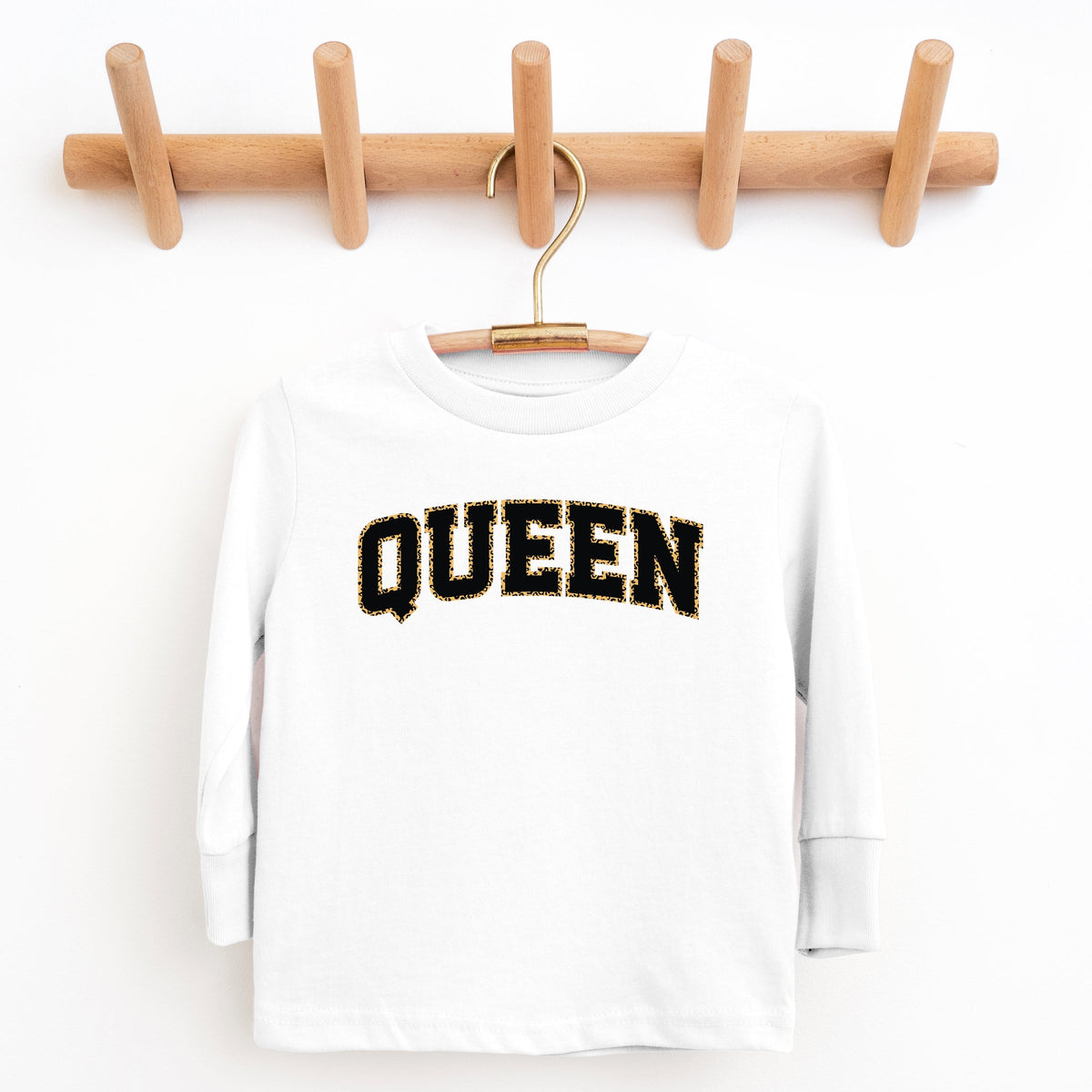 Queen Leopard Print - Youth Long Sleeve Graphic T-Shirt