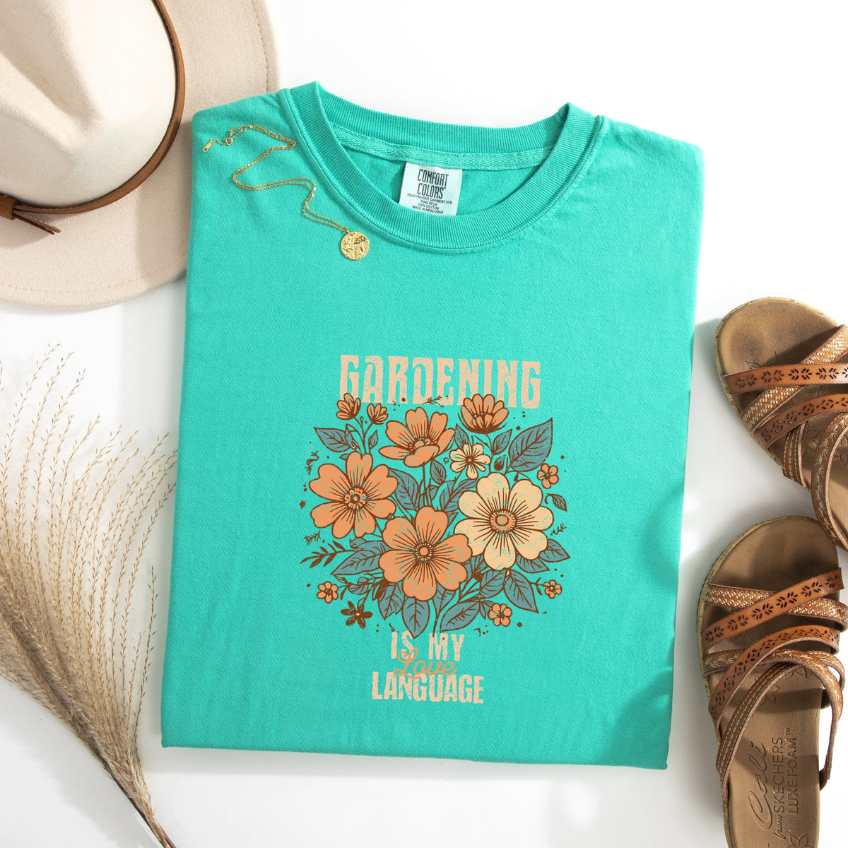 Gardening Is My Love Language - Women's Garment Dyed Graphic T-Shirt