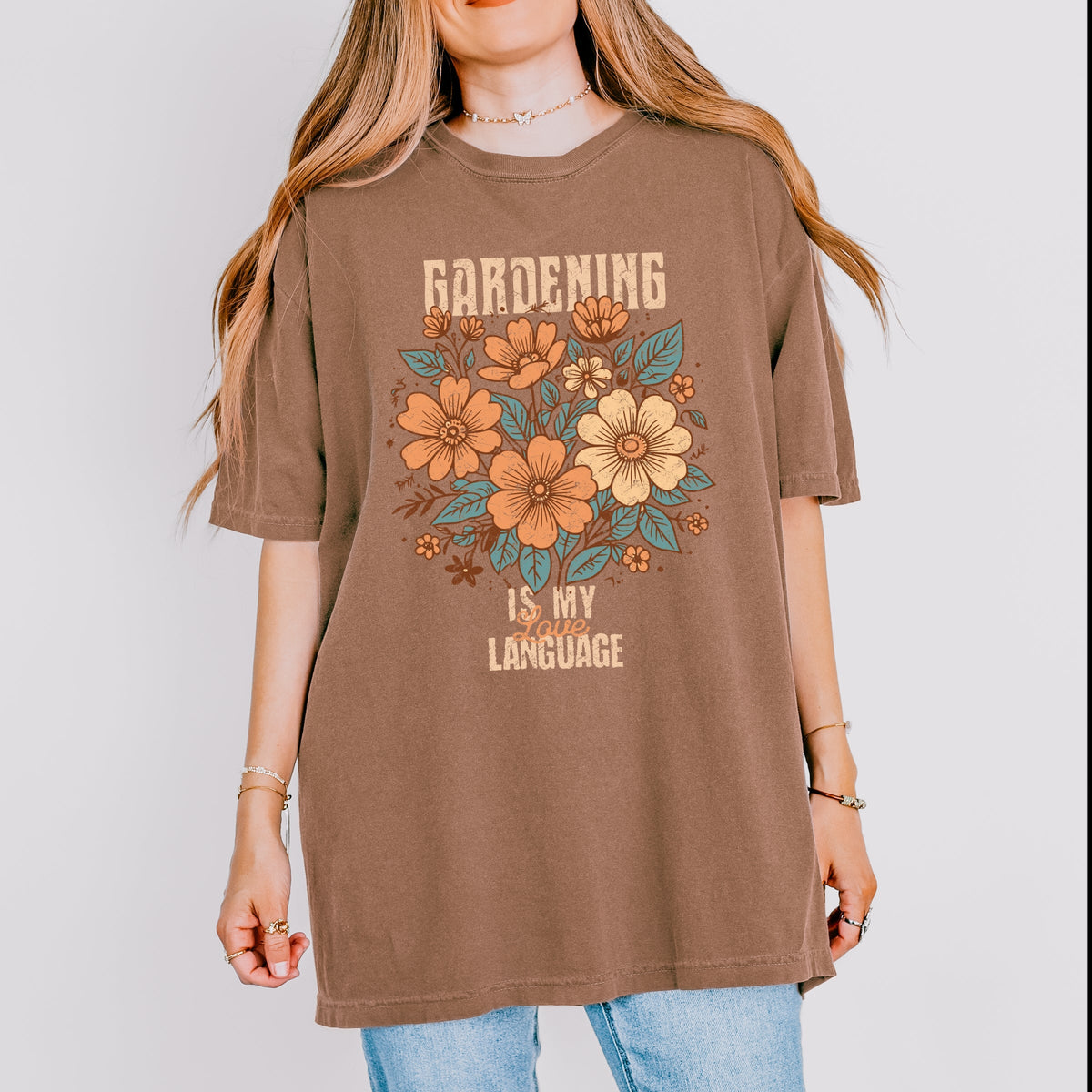 Gardening Is My Love Language - Women's Garment Dyed Graphic T-Shirt