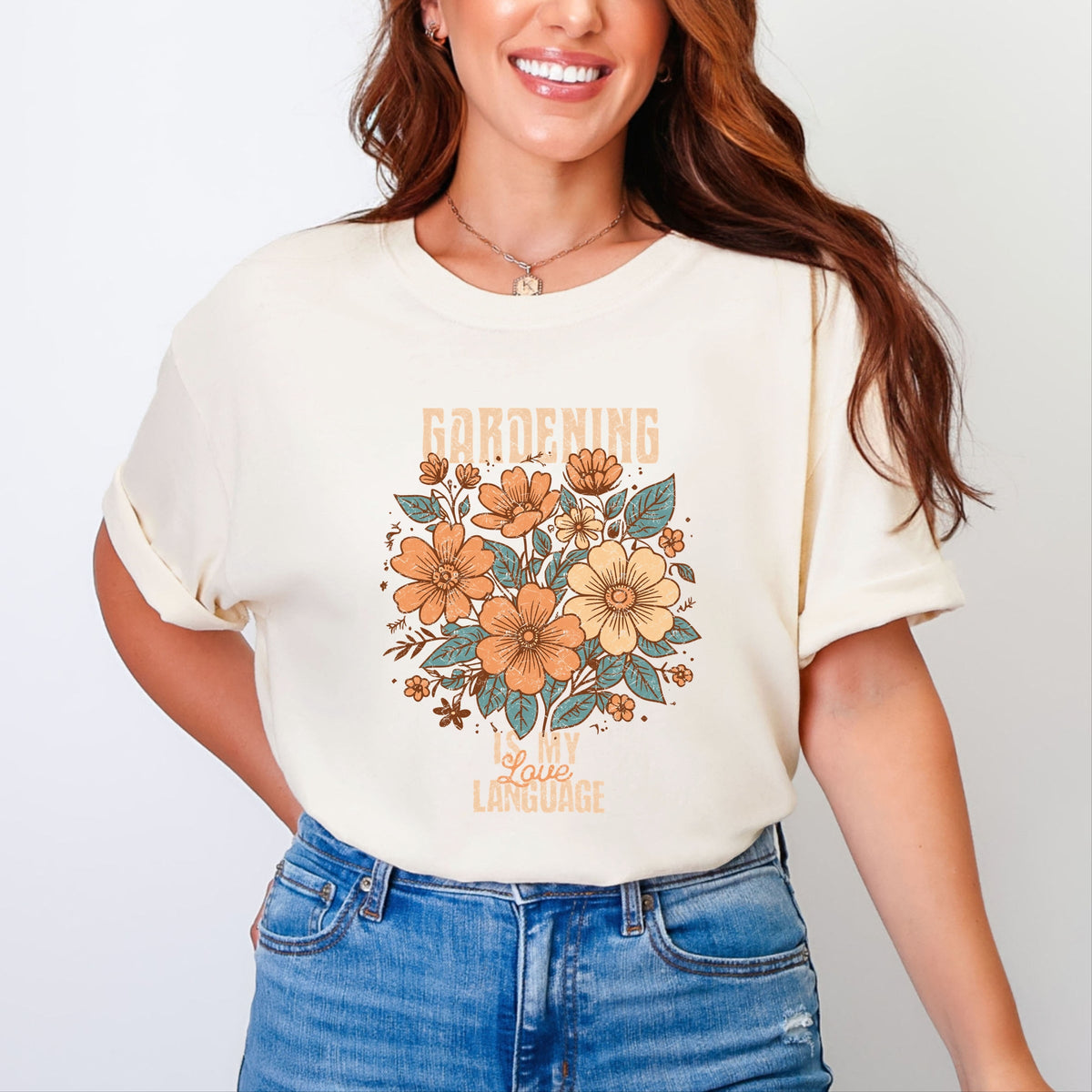 Gardening Is My Love Language - Women's Garment Dyed Graphic T-Shirt