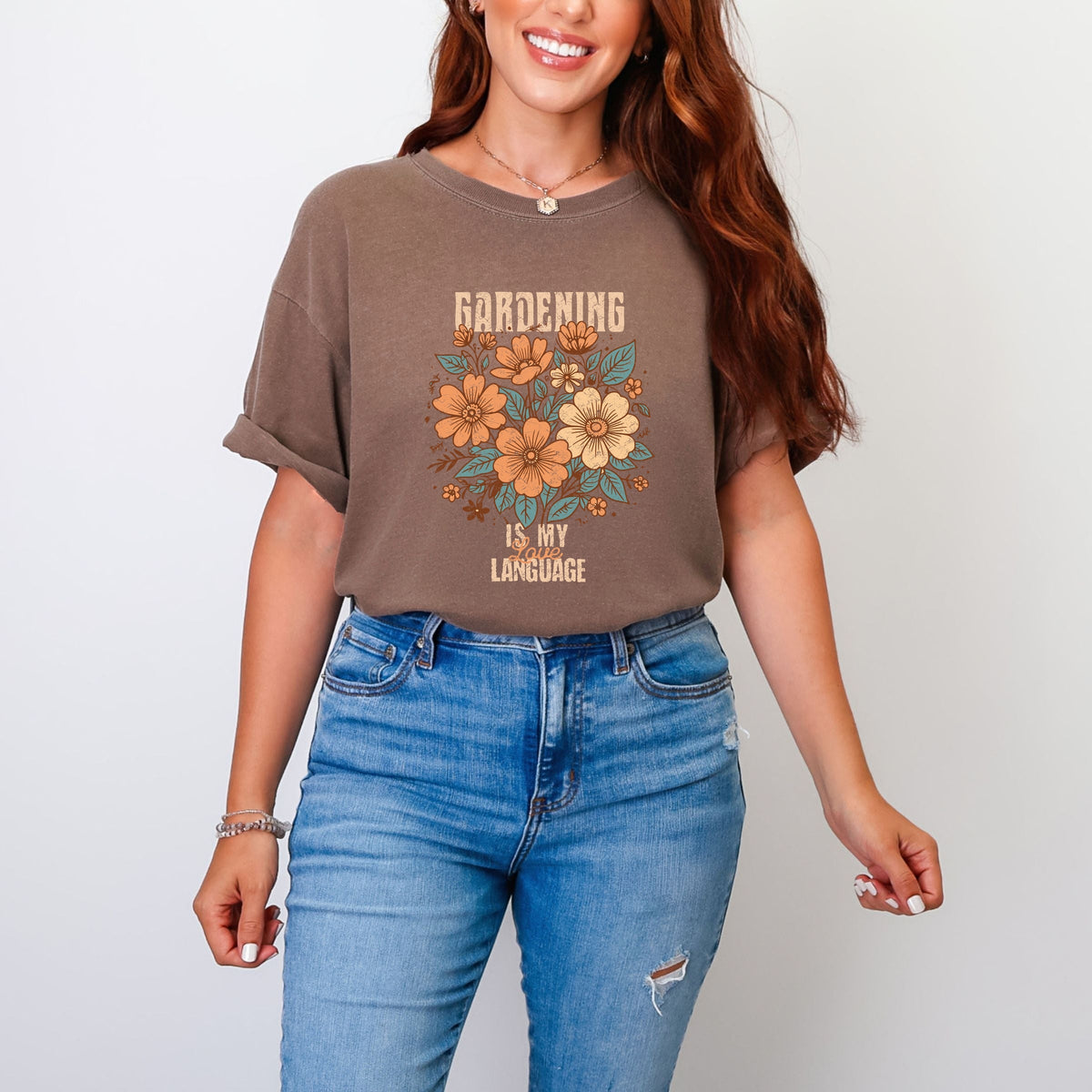 Gardening Is My Love Language - Women's Garment Dyed Graphic T-Shirt