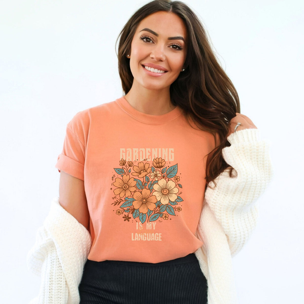 Gardening Is My Love Language - Women's Garment Dyed Graphic T-Shirt