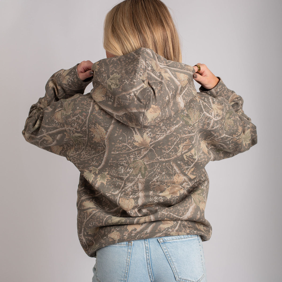 Mama Bold Puff Print - Camo Hoodie
