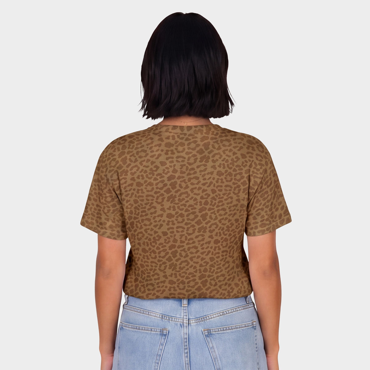 Mama Bold Puff Print - Women's Leopard Print Tee