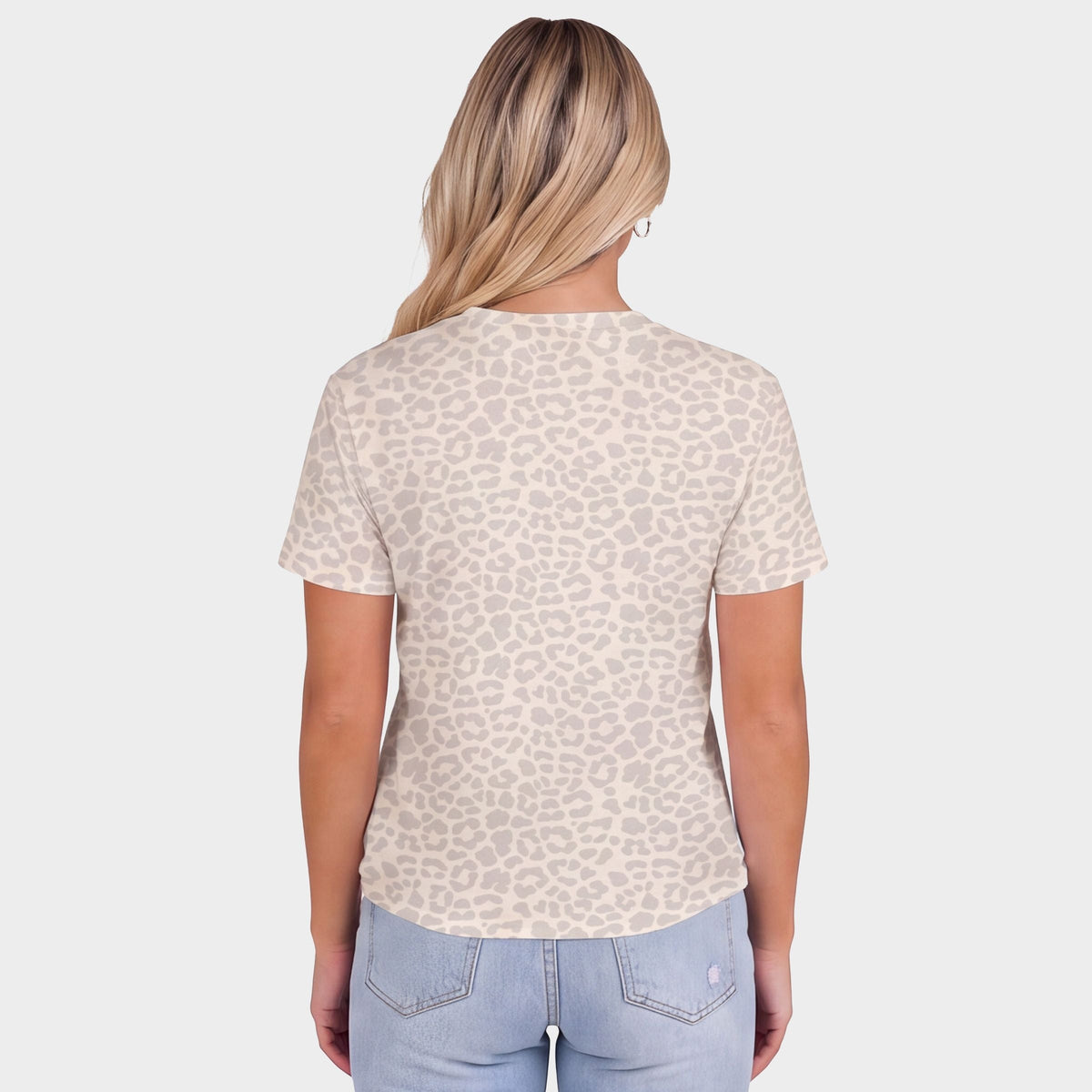 Mama Bold Puff Print - Women's Leopard Print Tee