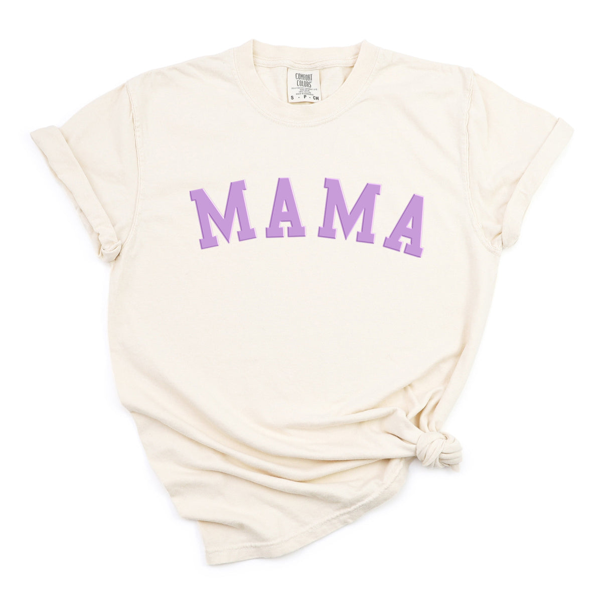 Mama Bold Puff Print - Women's Garment Dyed Graphic T-Shirt