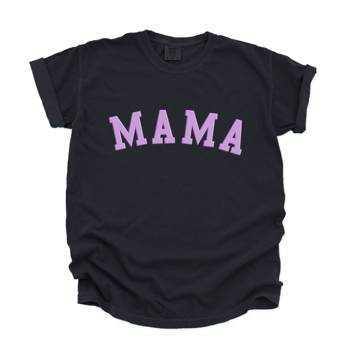 Mama Bold Puff Print - Women's Garment Dyed Graphic T-Shirt