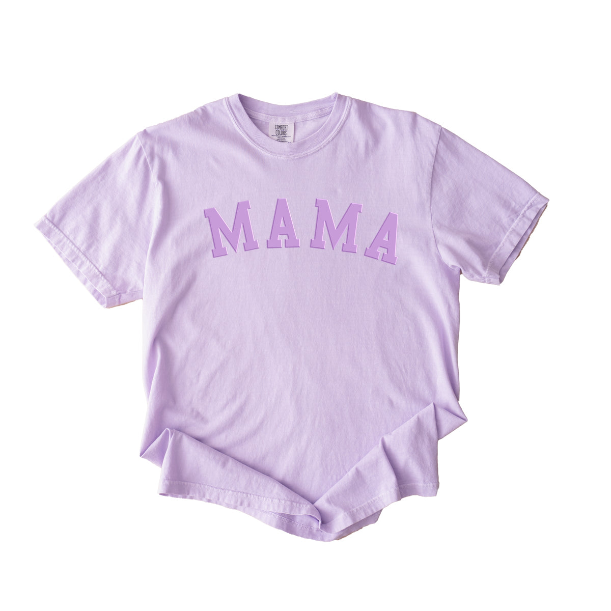 Mama Bold Puff Print - Women's Garment Dyed Graphic T-Shirt
