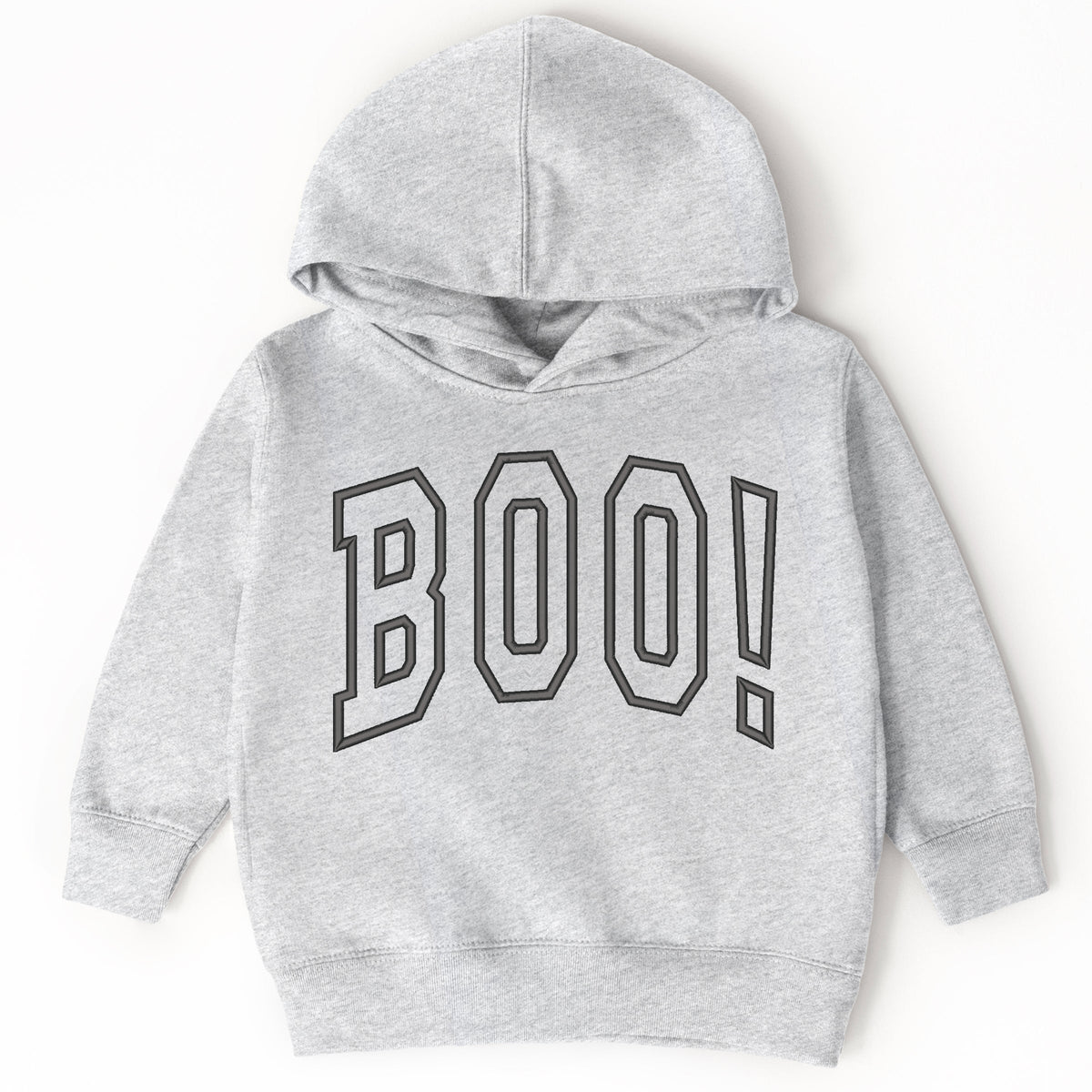 Embroidered Boo Arched - Toddler Hoodie